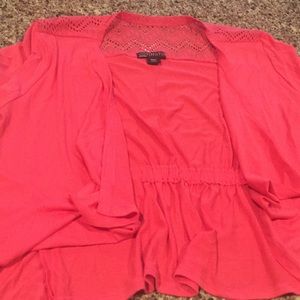 Covington pink shrug petite xl